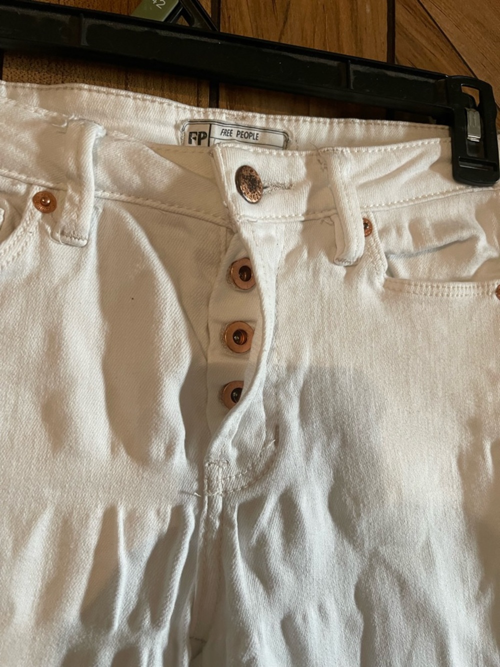 Free People Montana White Skinny Jeans Women's Size 25 High Rise Denim - Picture 6 of 8